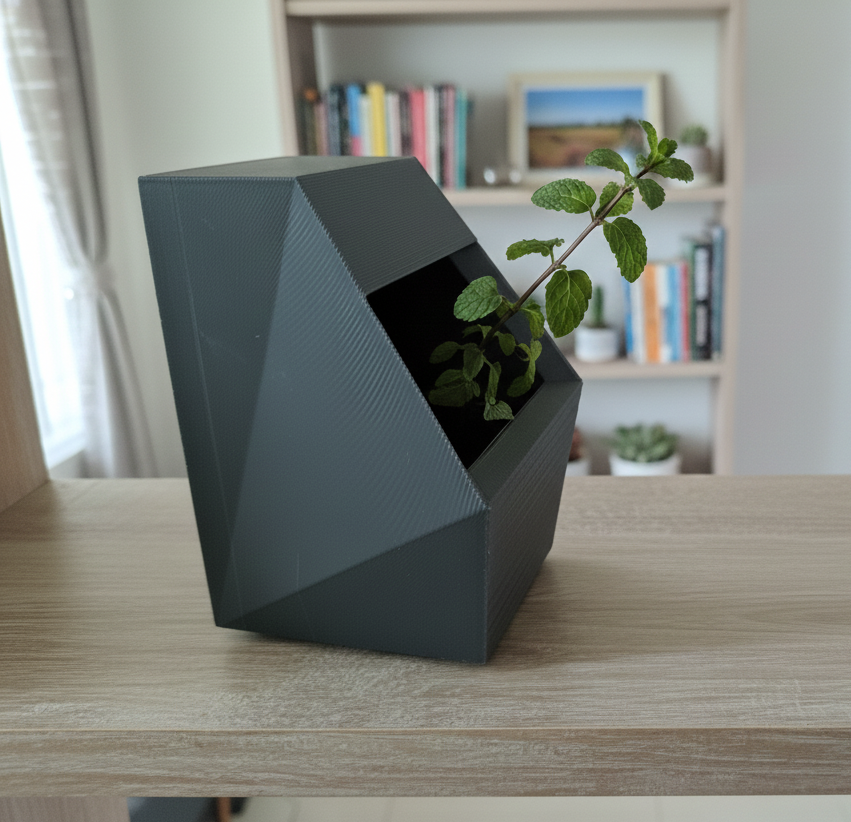 Brutalist Box-shaped Planter