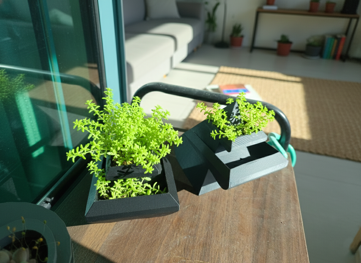 Brutalist Pyramid Planter