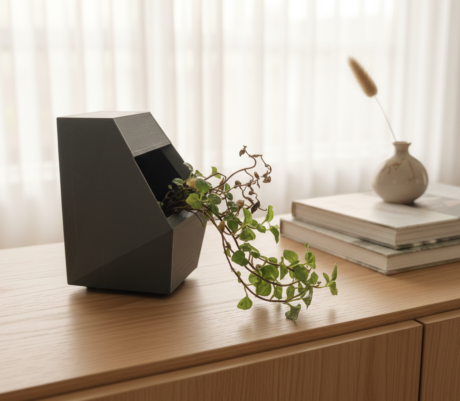 Brutalist Box-shaped Planter