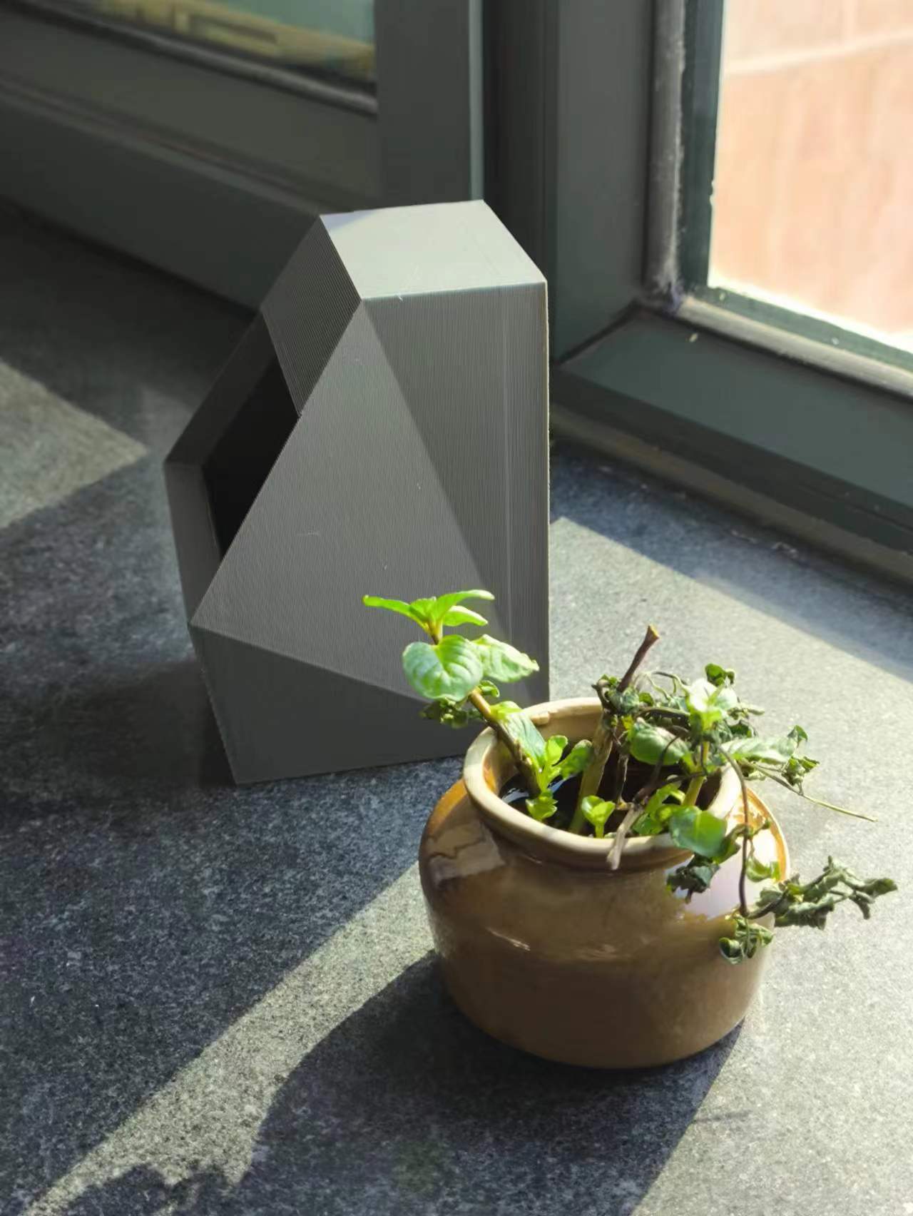 Brutalist Box-shaped Planter