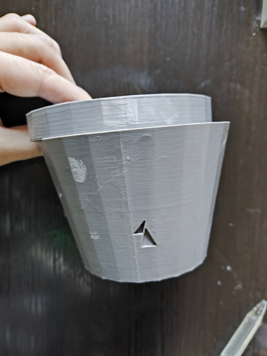 Brutalist Spaceship Planter